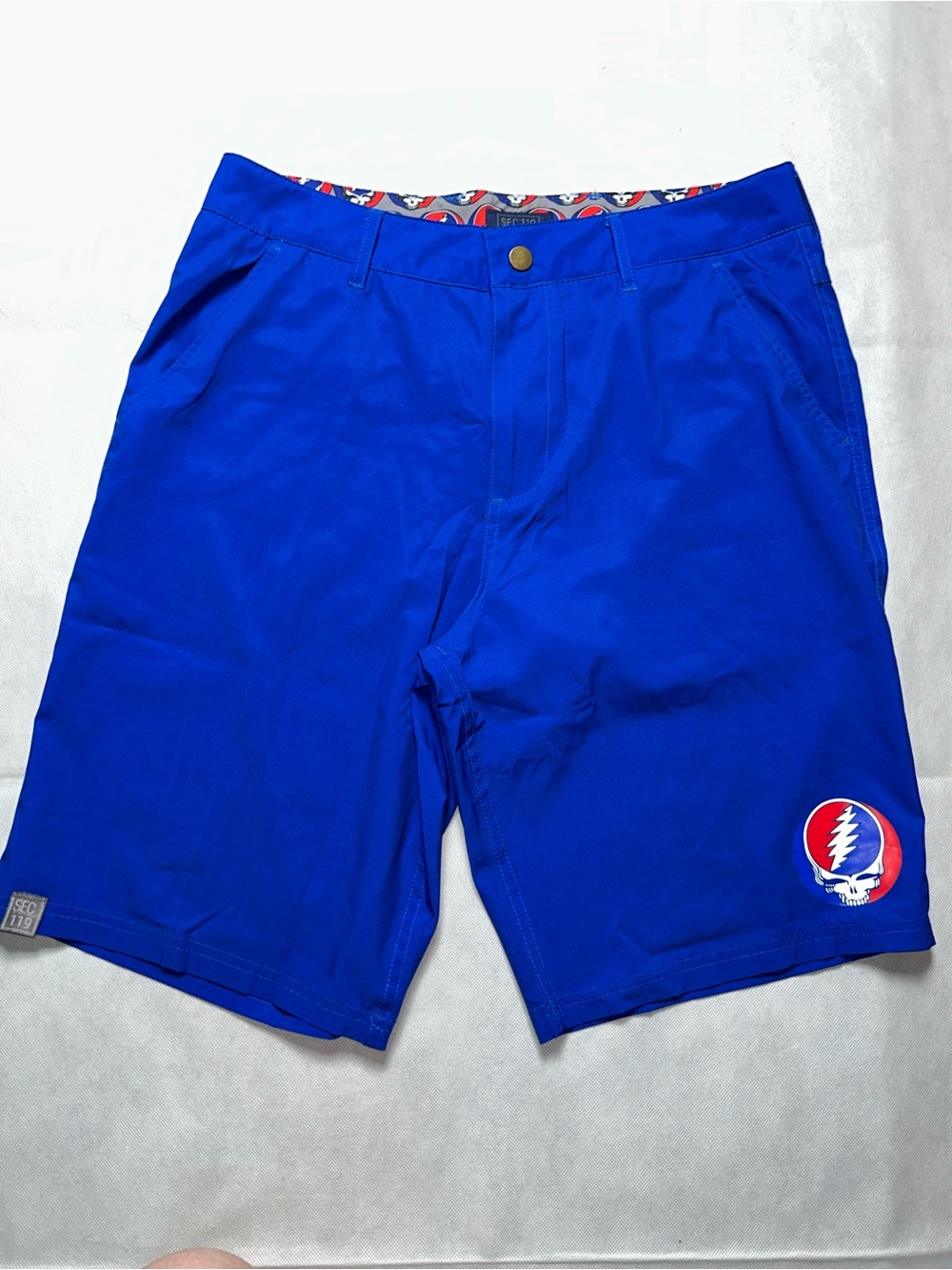 SEC 119 Grateful Dead blue shorts size 32